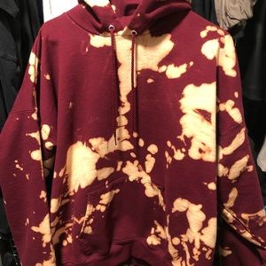 Custom Bleach tie dye hoodie